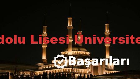 60 Yıl Anadolu Lisesi Üniversite Başarıları