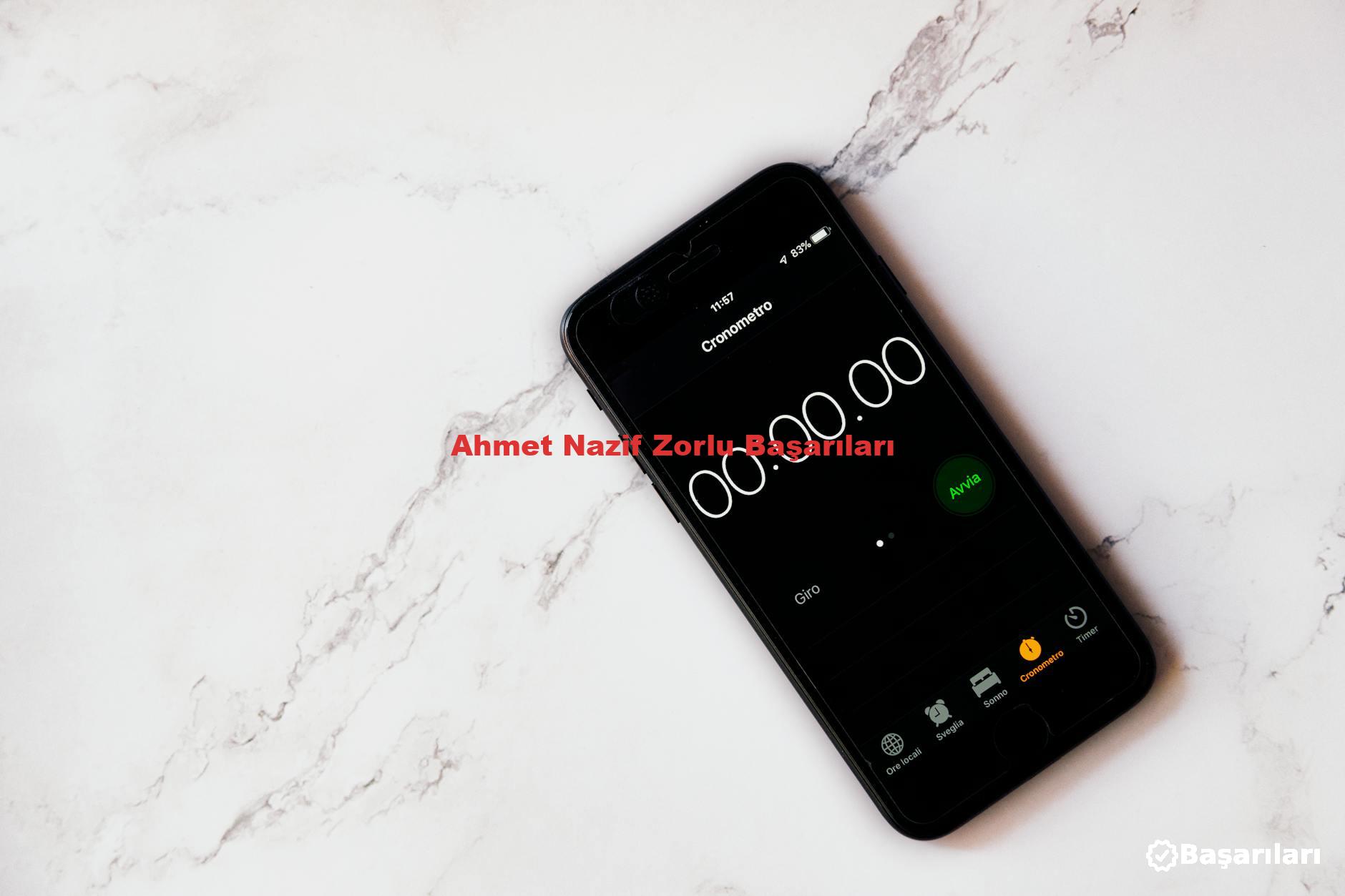 Ahmet Nazif Zorlu Başarıları