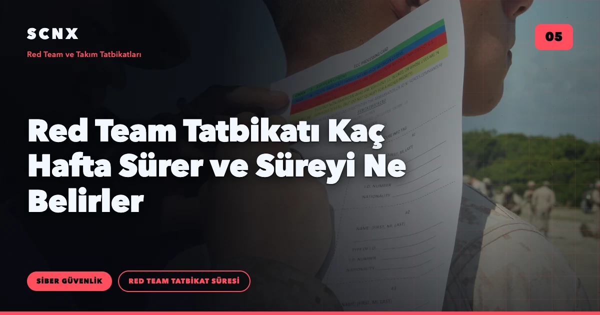 Red Team Tatbikatı Kaç Hafta Sürer ve Süreyi Ne Belirler