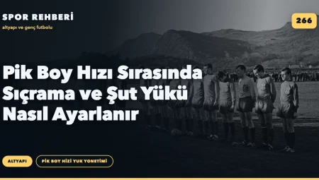 Pik Boy Hızı Sırasında Sıçrama ve Şut Yükü Nasıl Ayarlanır